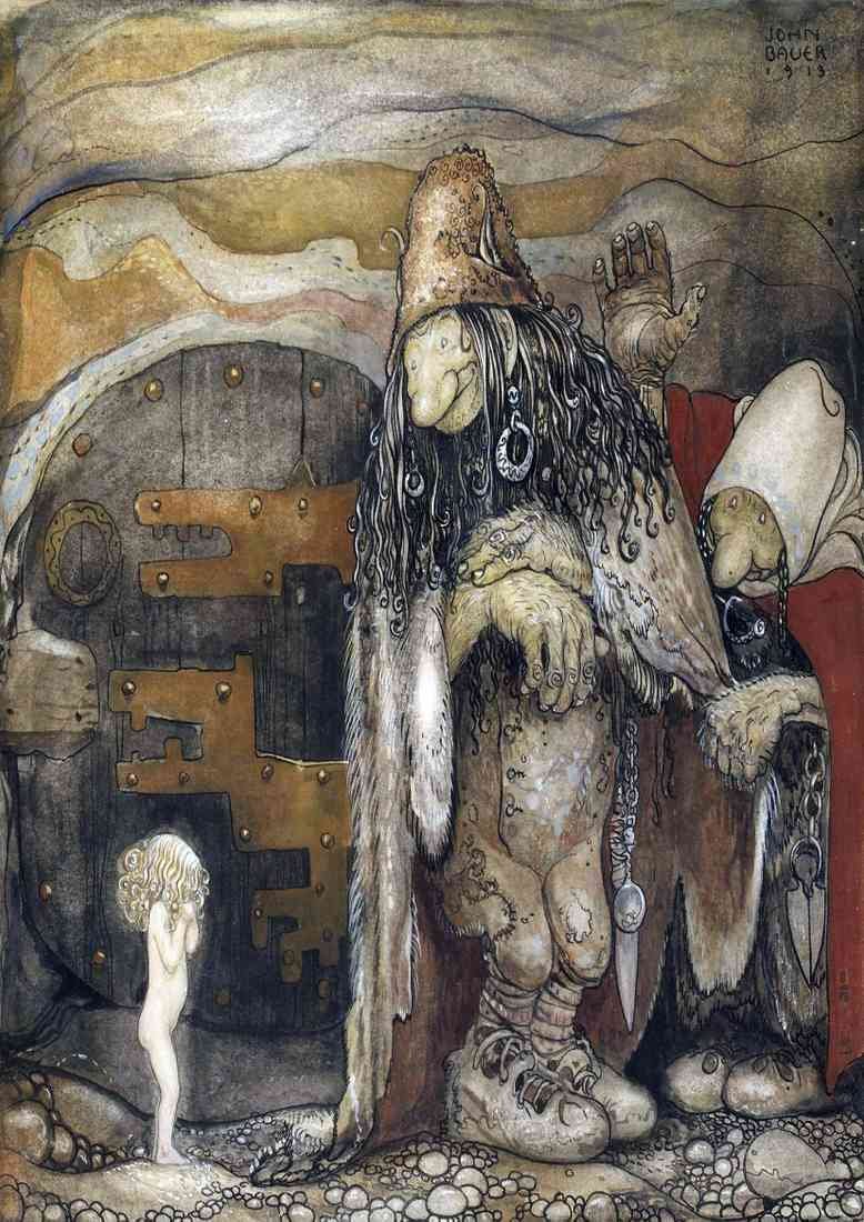 John Bauer Page 040 Fairy Art A4 Photo Print