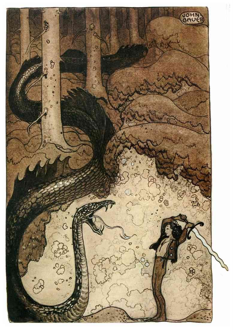 John Bauer Page 041 Fairy Art A4 Photo Print