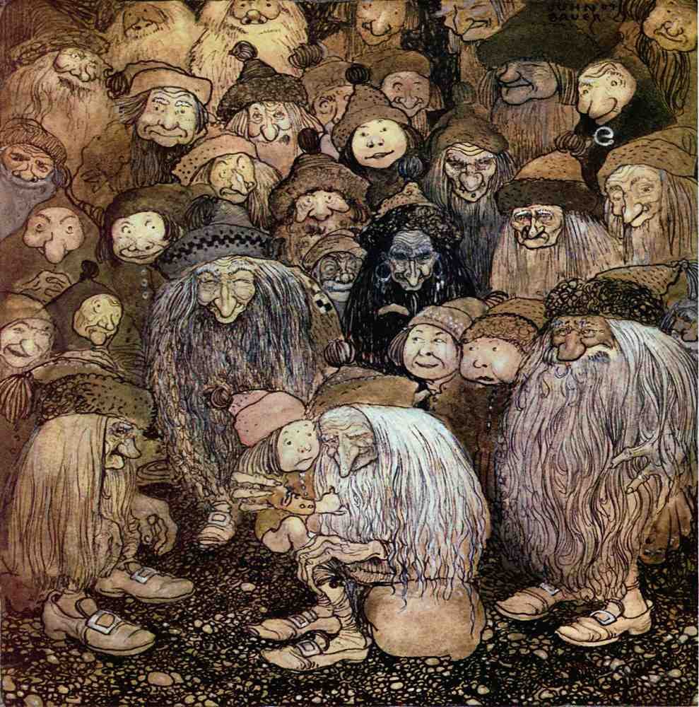 John Bauer Page 042 Fairy Art Vintage Illustration A4 Photo Print