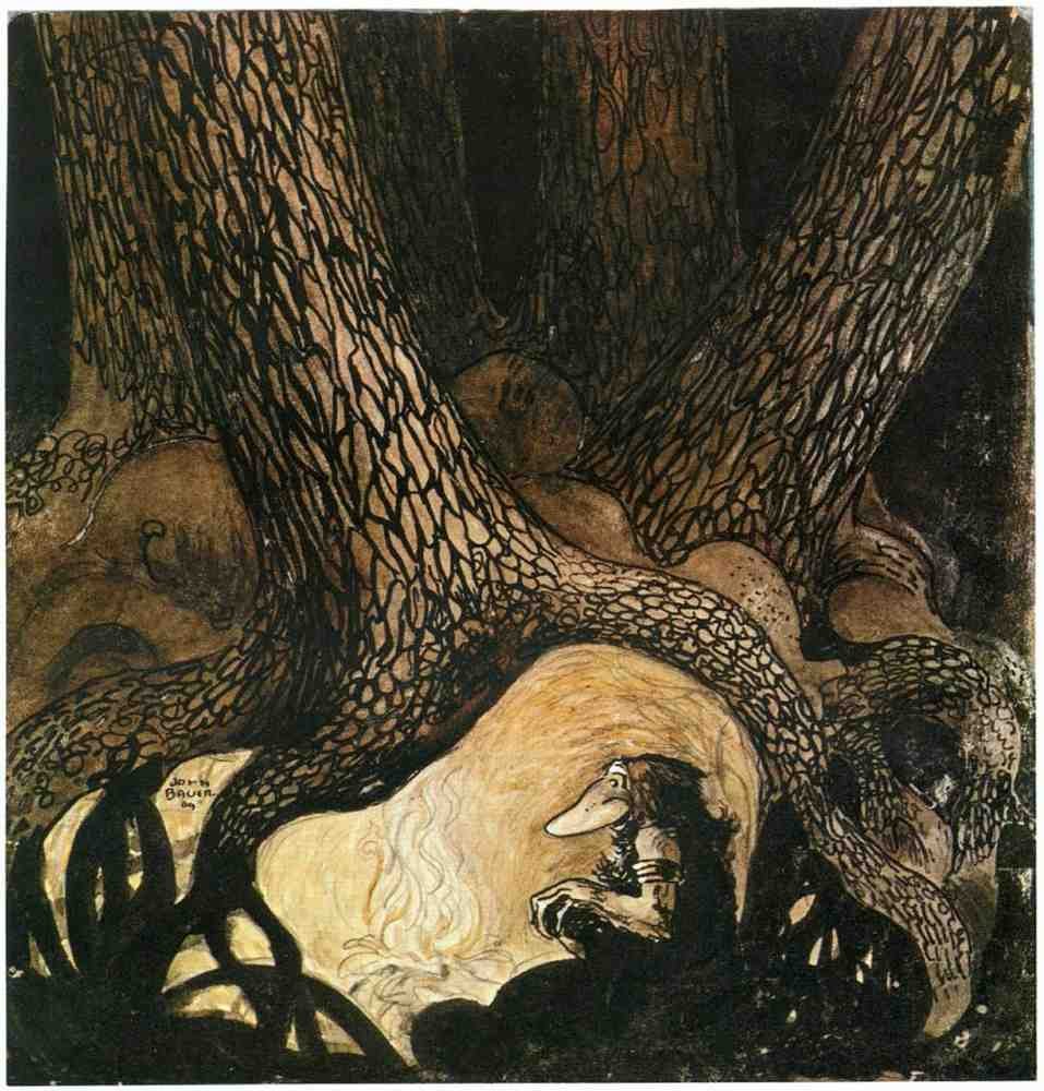 John Bauer Page 047 Fairy Art Vintage Illustration A4 Photo Print
