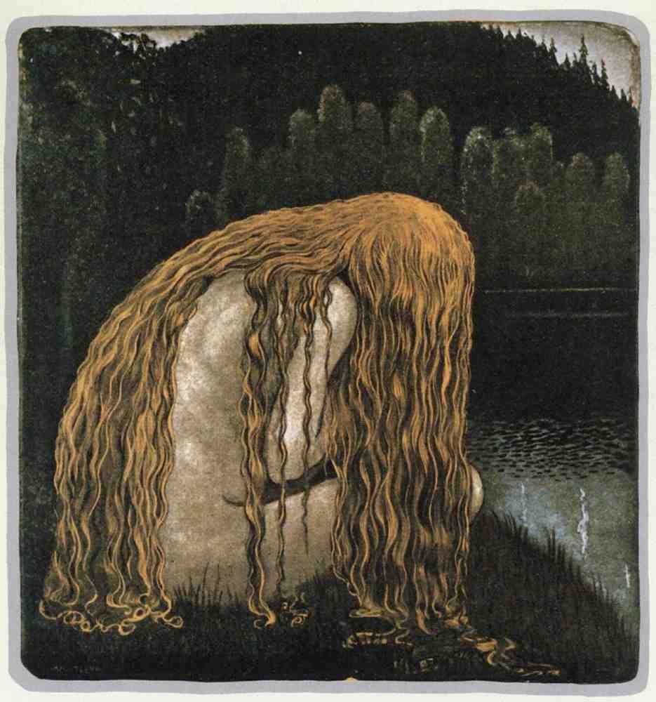 John Bauer Page 048 Fairy Art Vintage Illustration A4 Photo Print