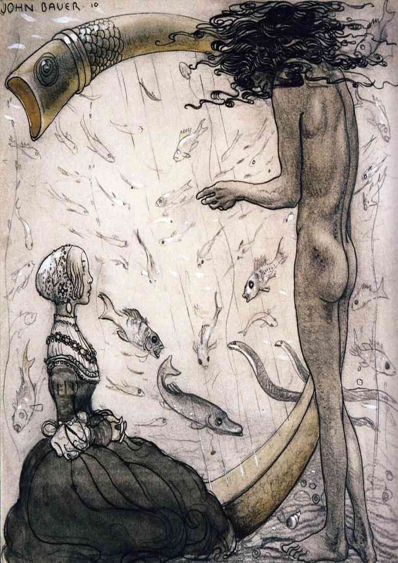 John Bauer Page 052 Fairy Art A4 Photo Print
