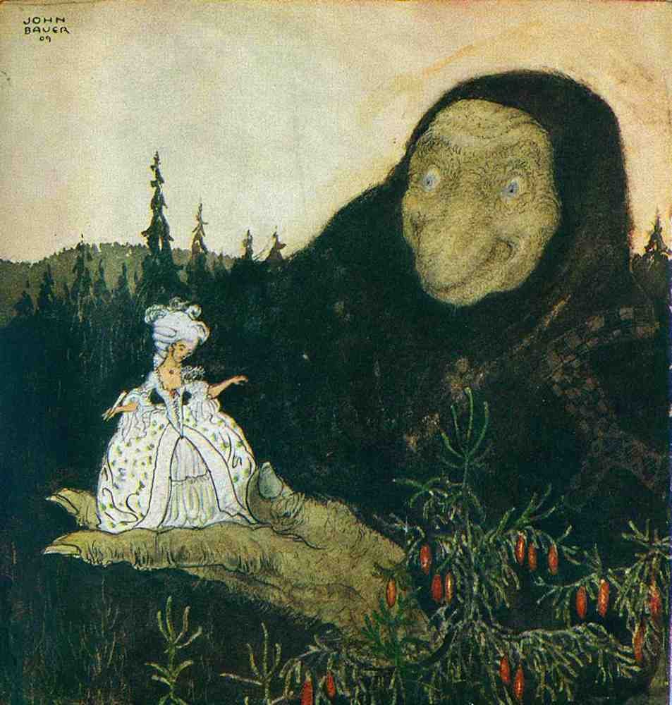 John Bauer Page 054 Fairy Art Vintage Illustration A4 Photo Print