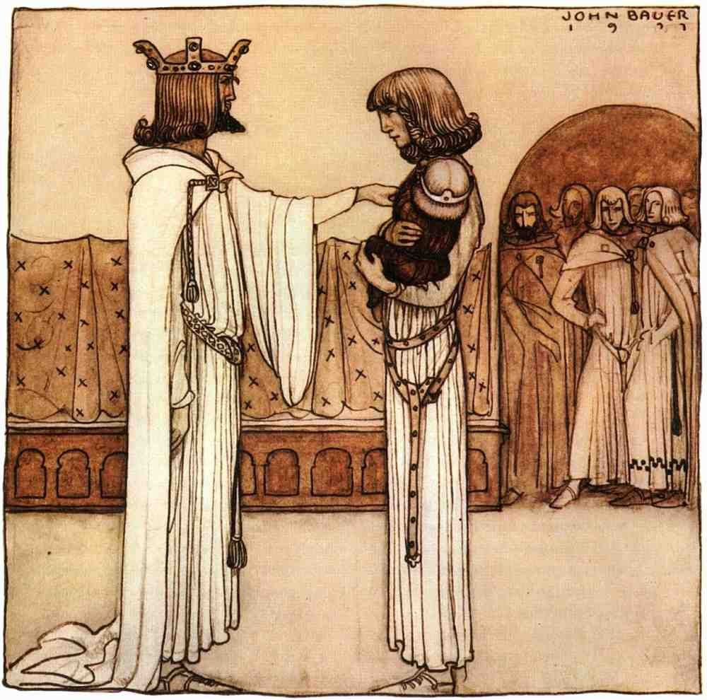 John Bauer Page 058 Fairy Art Vintage Illustration A4 Photo Print
