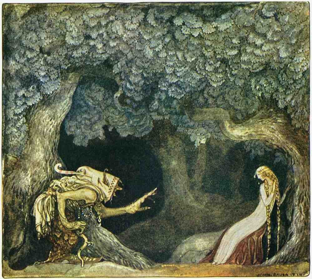 John Bauer Page 060 Fairy Art Vintage Illustration A4 Photo Print