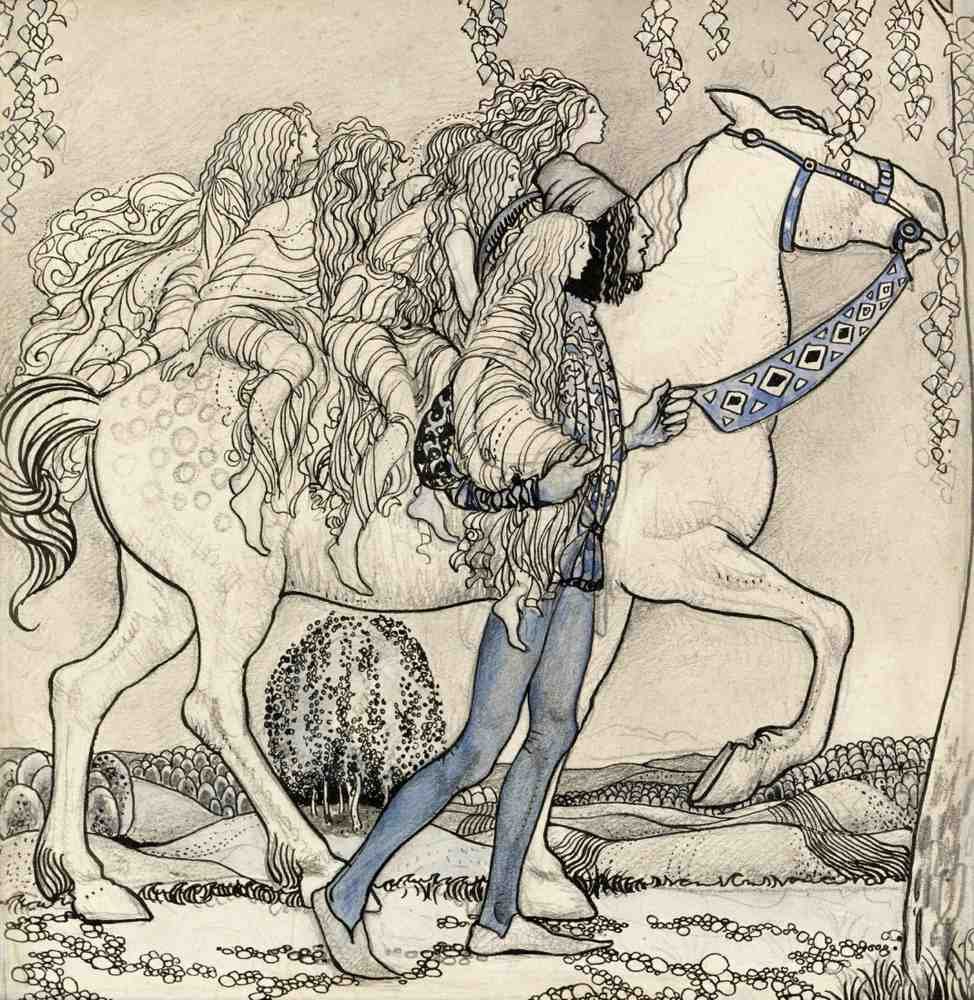 John Bauer Page 065 Fairy Art Vintage Illustration A4 Photo Print