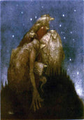 John Bauer Page 069 Fairy Art stretched A4 Photo Print