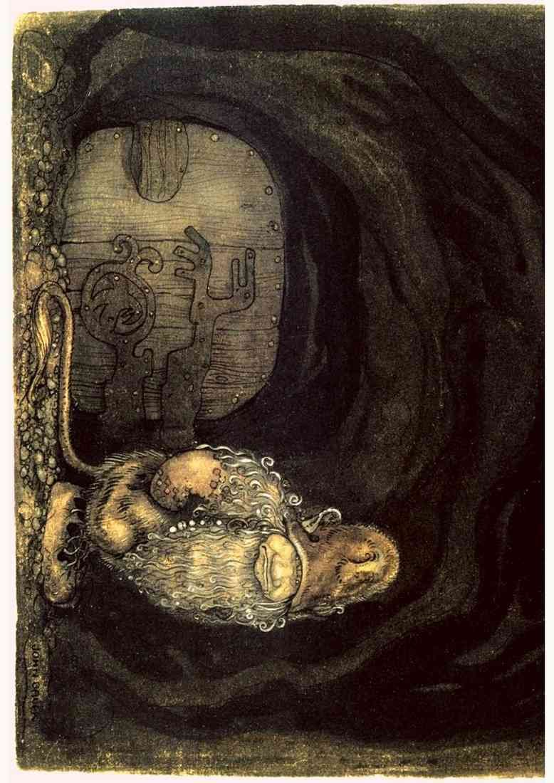 John Bauer Page 073 Fairy Art CROP A4 Photo Print