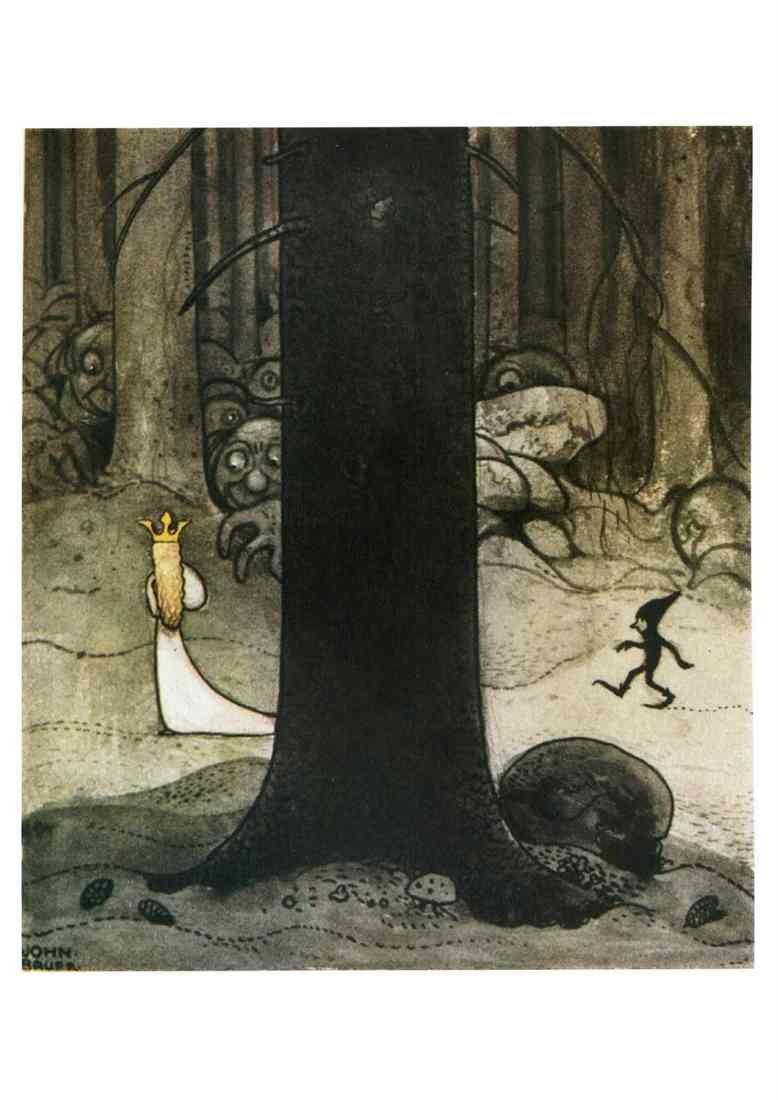 John Bauer Page 075 Fairy Art A4 Photo Print