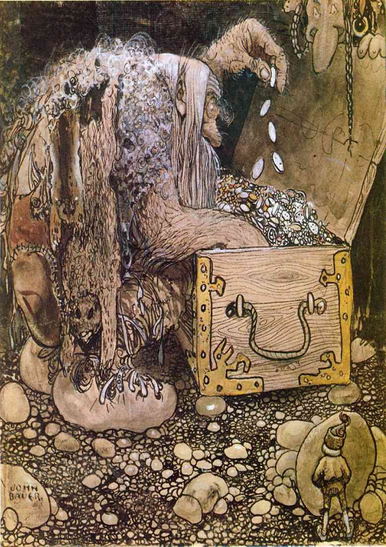 John Bauer Page 078 Fairy Art A4 Photo Print