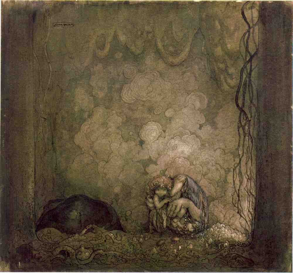 John Bauer Page 082 Fairy Art Vintage Illustration A4 Photo Print