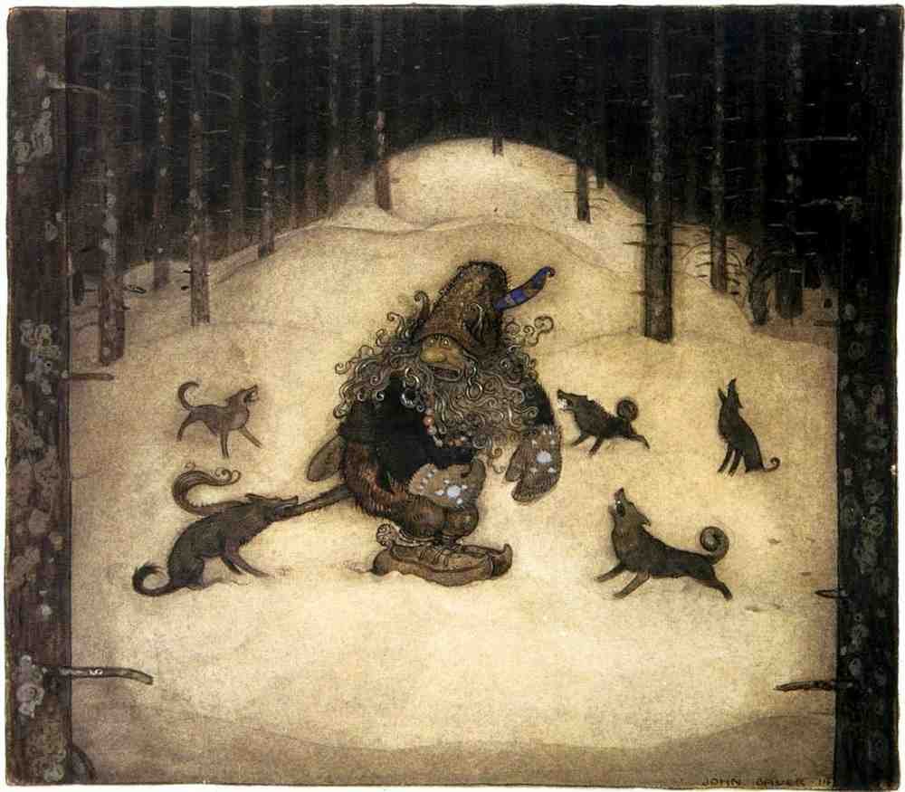 John Bauer Page 086 Fairy Art Vintage Illustration A4 Photo Print