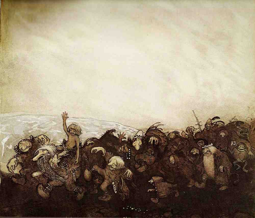 John Bauer Page 109 Fairy Art Vintage Illustration A4 Photo Print