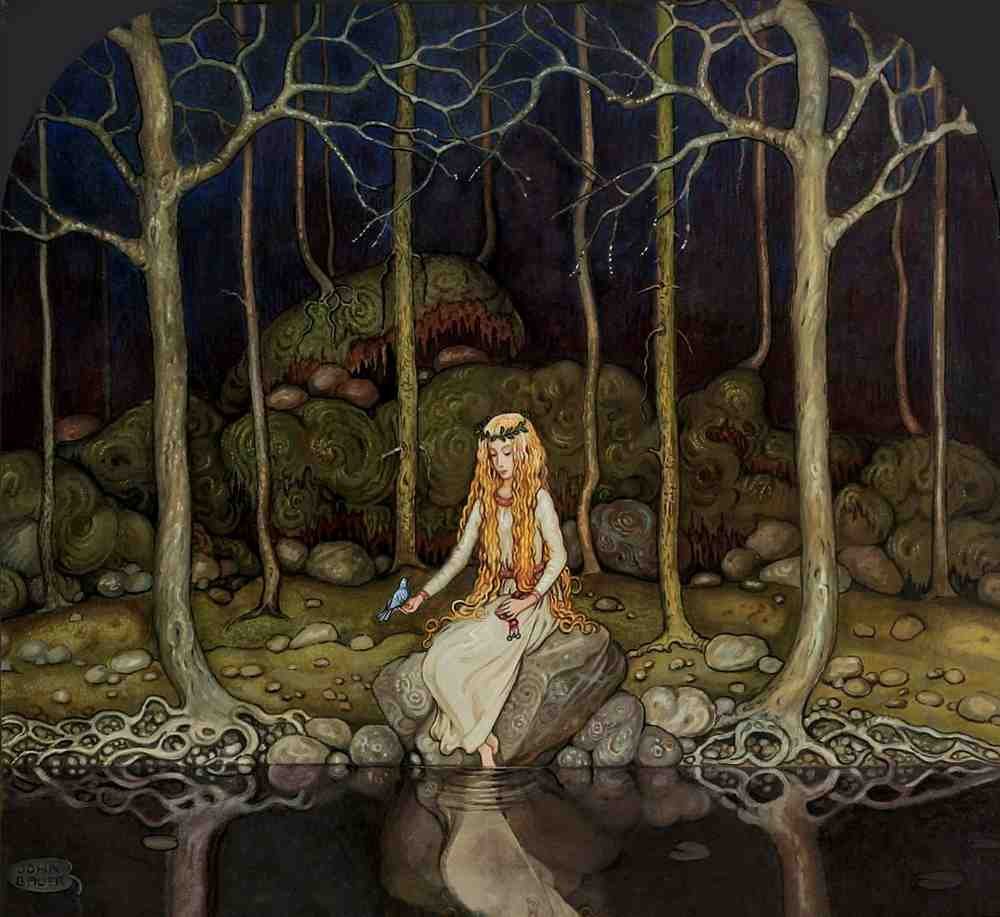 John Bauer Page 111 Fairy Art Vintage Illustration A4 Photo Print