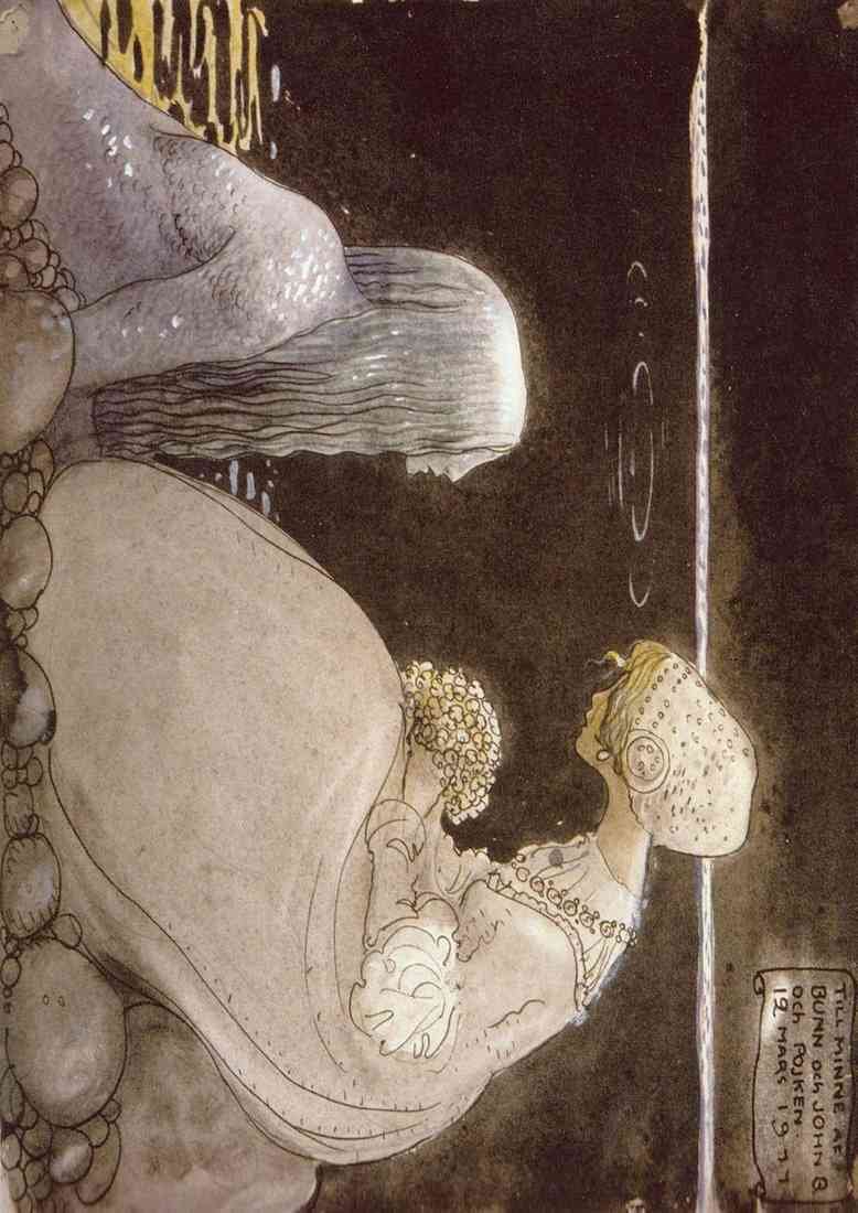 John Bauer Page 114 Fairy Art A4 Photo Print