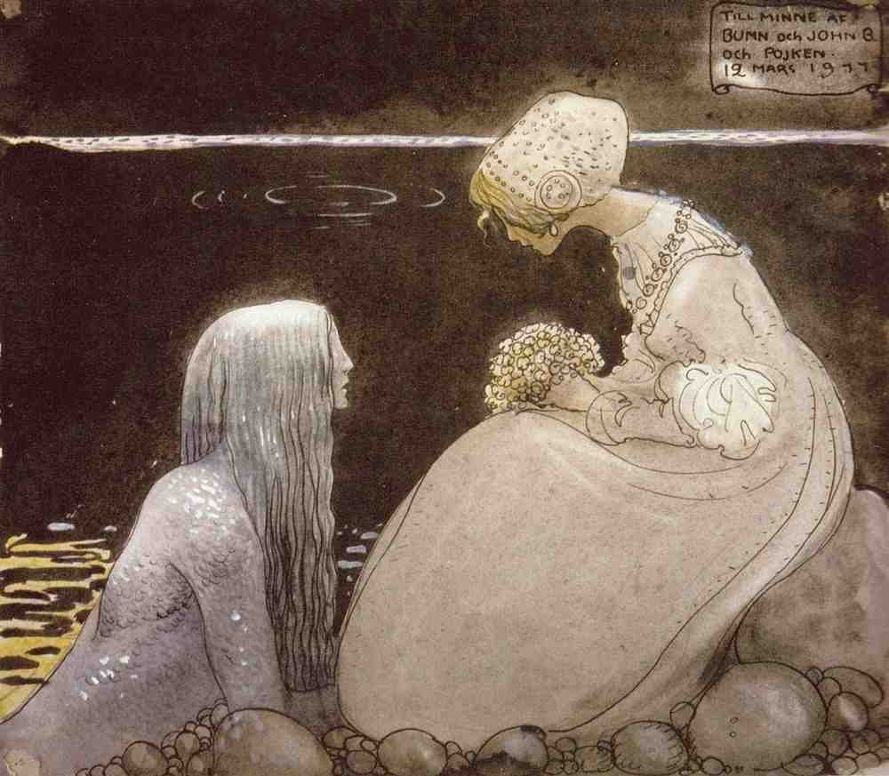 John Bauer Page 114 Fairy Art Vintage Illustration A4 Photo Print