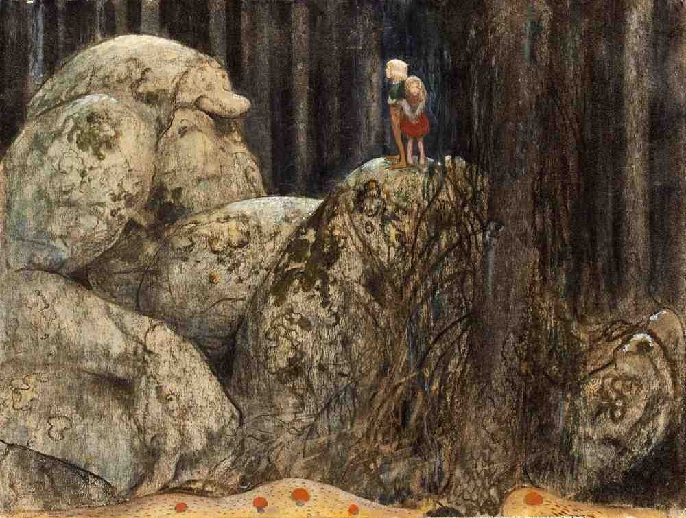 John Bauer Page 116 Fairy Art Vintage Illustration A4 Photo Print