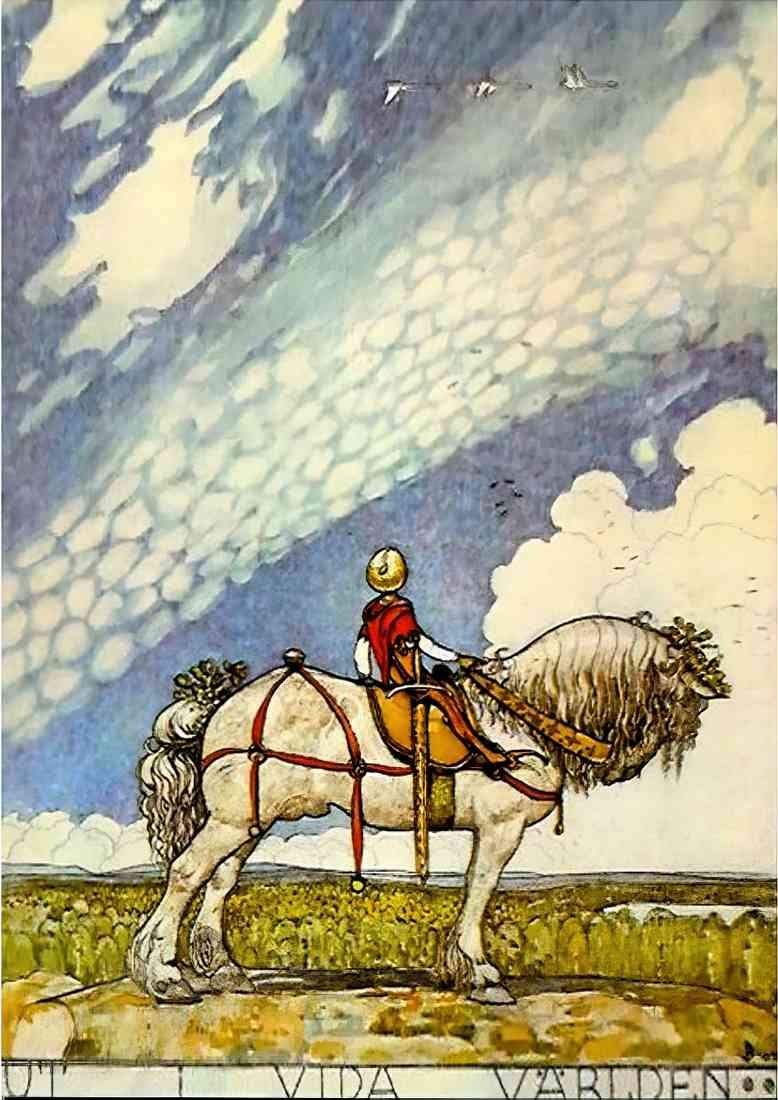 John Bauer into the wide wide world 1907 2 A4 Photo Print