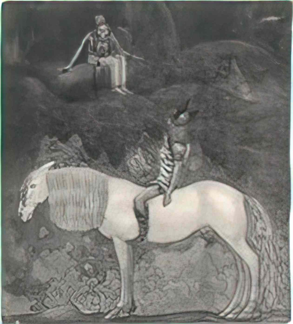 John Bauer svipdag speaks with thokk 1911 Art A4 Photo Print
