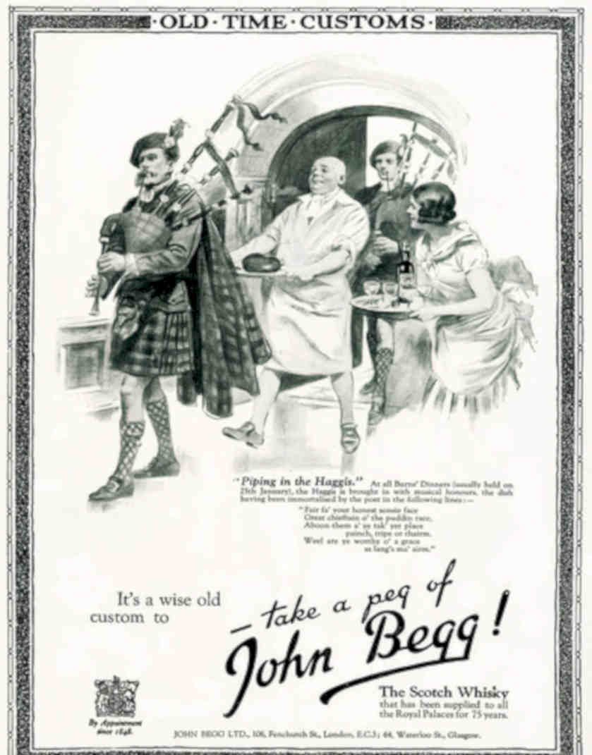 John Beag Piper Vintage Retro Advert Poster A4 Photo Print