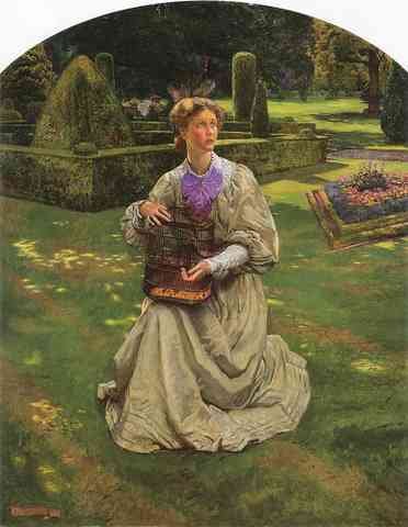 John Byam Liston Shaw The Caged Bird A4 Photo Print
