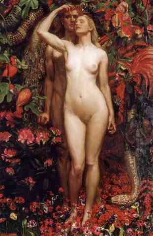 John Byam Liston Shaw The Woman The Man The Serpent A4 Photo Print