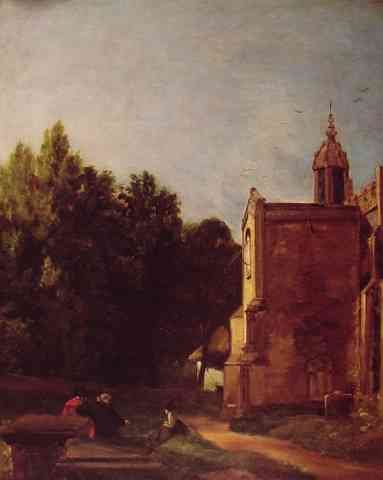 John Constable A Church Porch A4 Photo Print