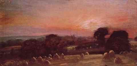 John Constable A Hayfield At East Bergholt A4 Photo Print