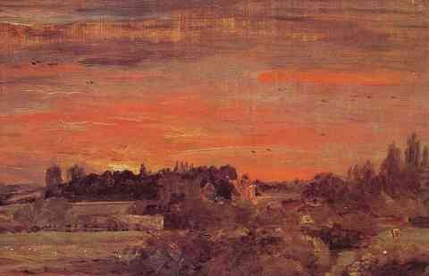 John Constable East Bergholt Rectory A4 Photo Print
