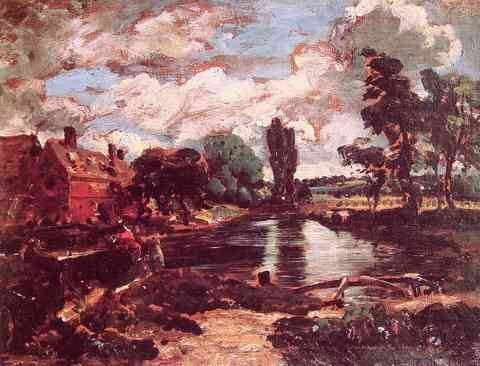 John Constable Flatford Mill From The Lock A4 Photo Print