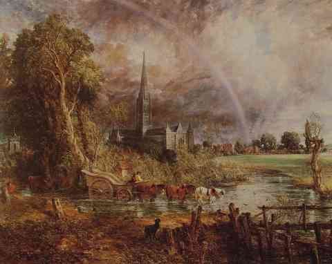 John Constable Salisbury Cathedral From The Meadows A4 Photo Print