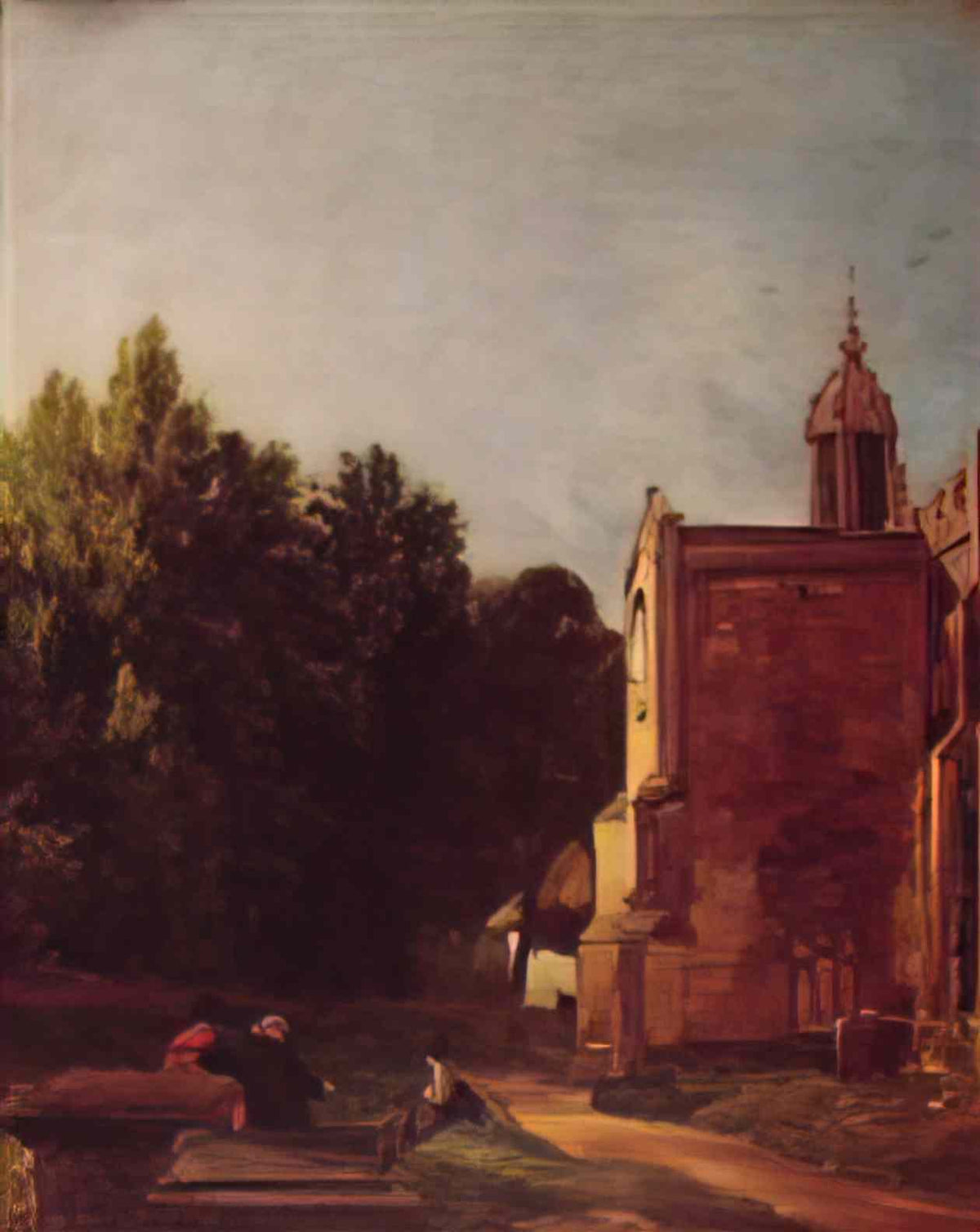 John Constable a church porch 1810 Art A4 Photo Print