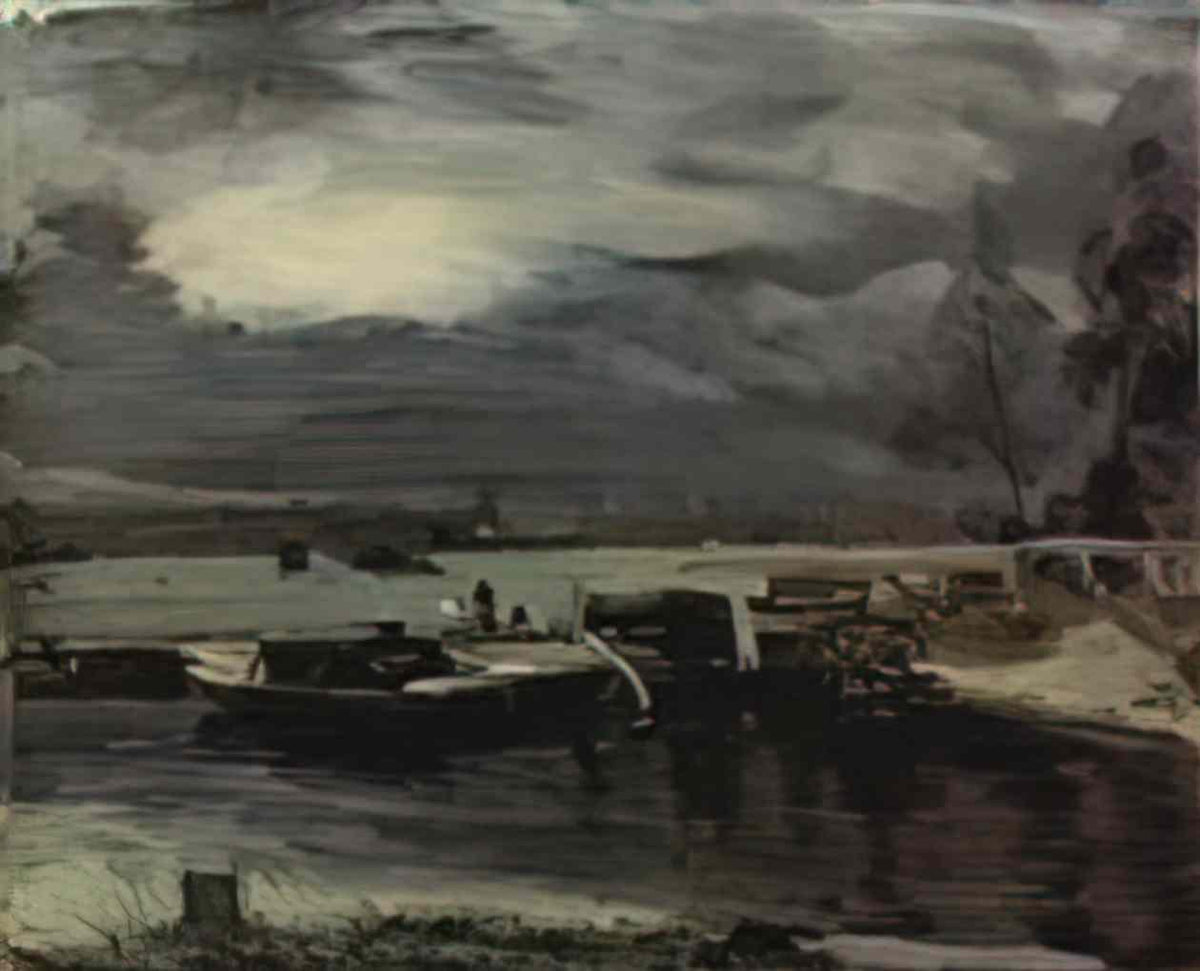 John Constable boats on the stour 1811 Art A4 Photo Print