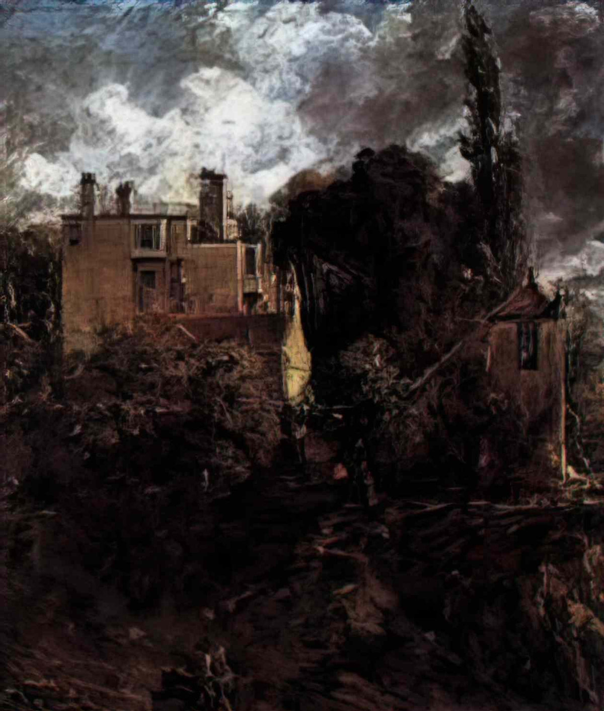 John Constable the admiral s house the grove 1823 Art A4 Photo Print