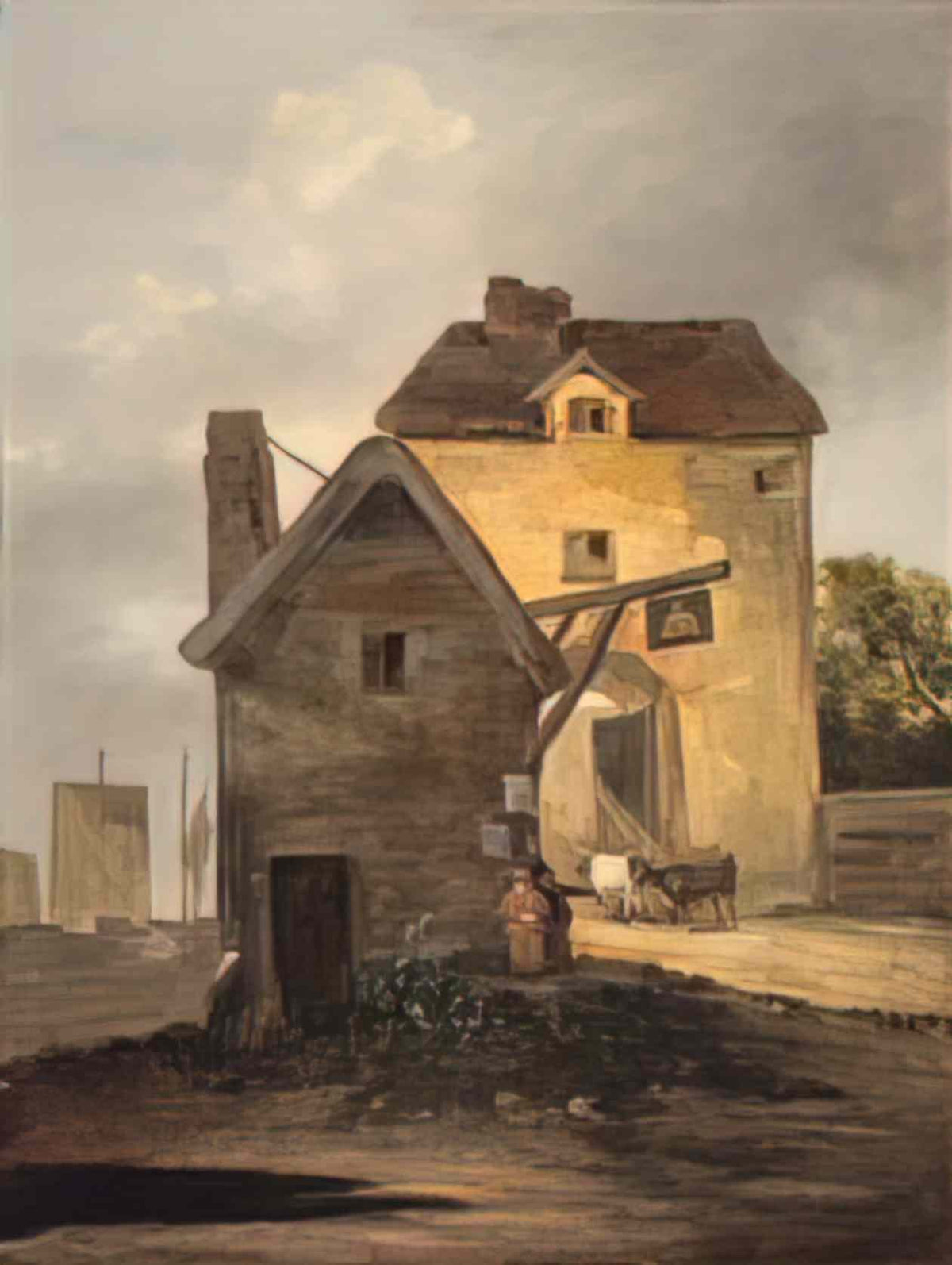 John Crome the bell inn 1805 Art A4 Photo Print