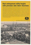 John Deere Backhoe 1 Vintage Retro Advert Ads A4 Photo Print