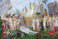 John Duncan ivory apes and peacocks Art A4 Photo Print UK