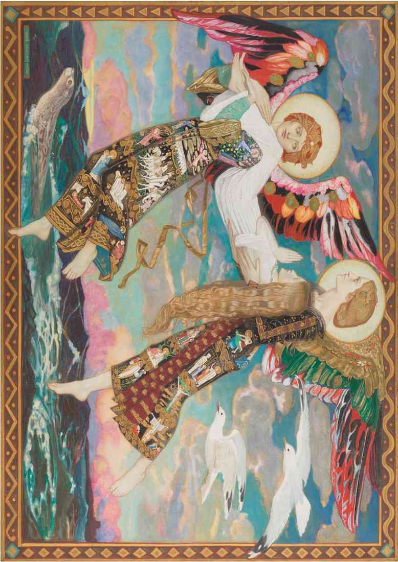 John Duncan st bride carried by angels A4 Photo Print 2