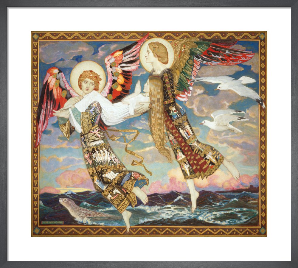 John Duncan st bride carried by angels A4 Photo Print