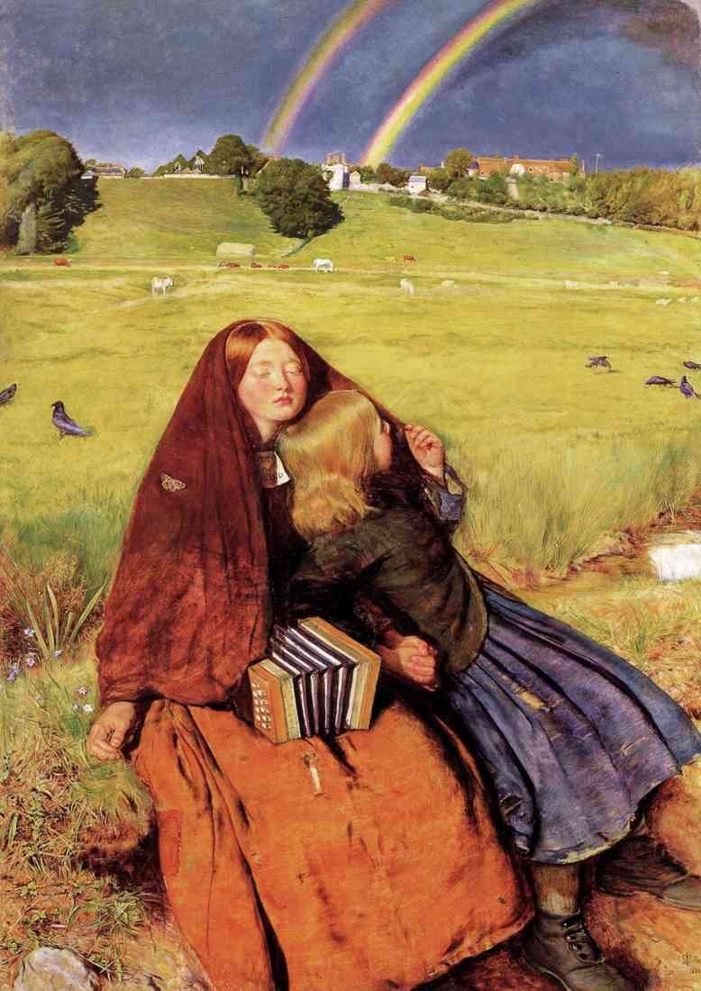 John Everett Millais Blind Girl duller A4 Photo Print