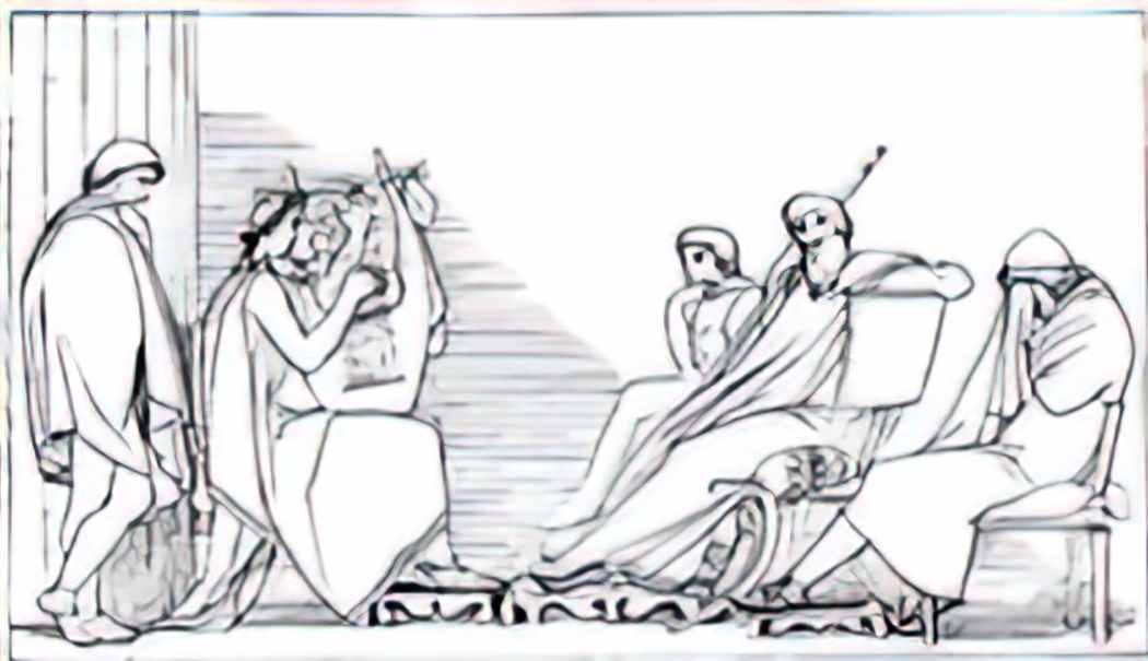 John Flaxman la odisea luis segal y estalella page 101 crop Art A4 Photo Print
