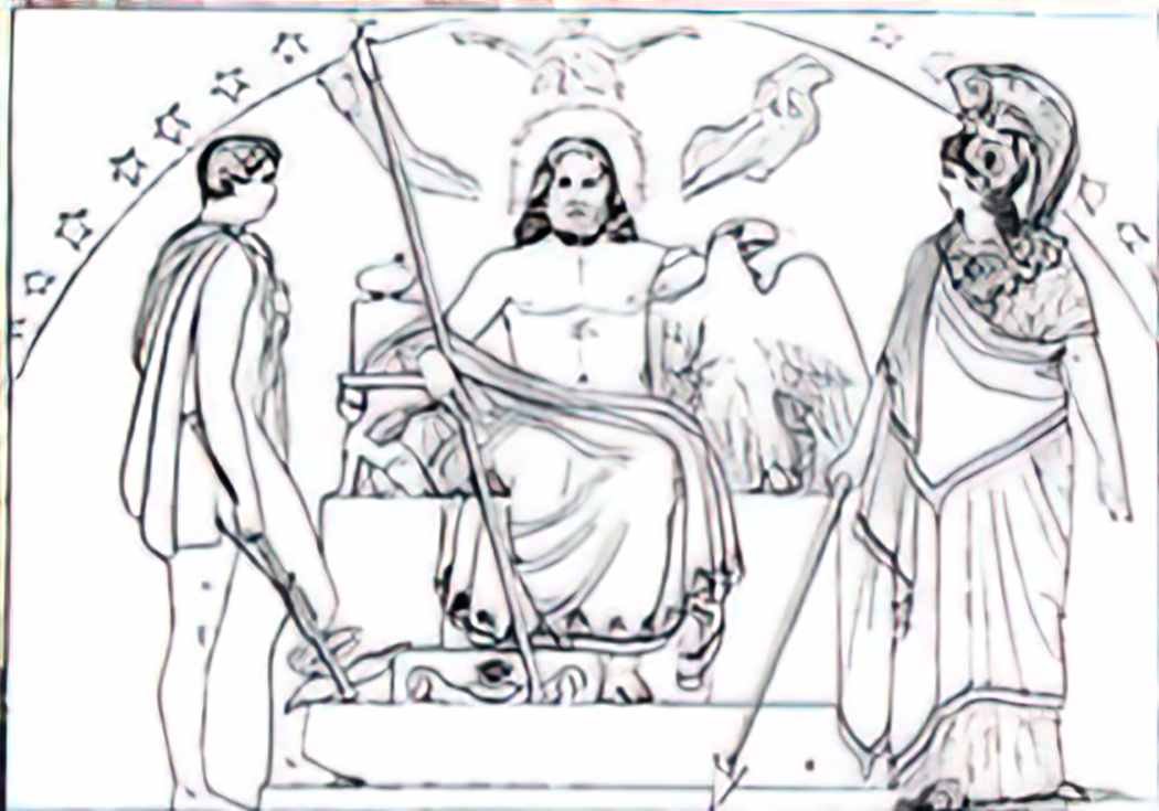 John Flaxman la odisea luis segal y estalella page 11 crop Art A4 Photo Print