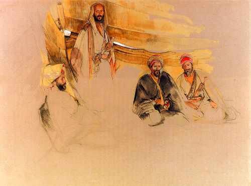 John Frederick Lewis A Bedouin Encampment Mount Sinai A4 Photo Print