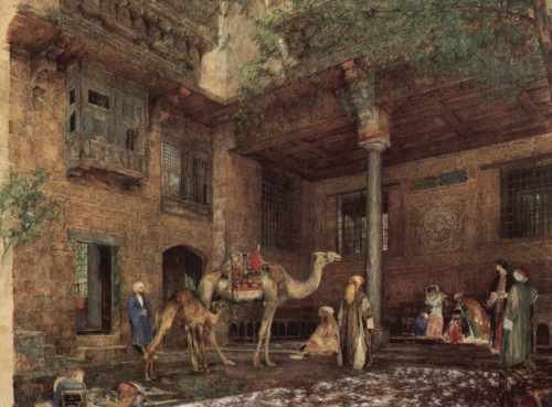 John Frederick Lewis A House In Cairo A4 Photo Print