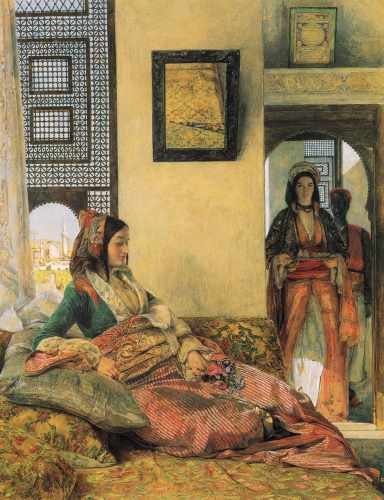 John Frederick Lewis Life In The Hareem Cairo A4 Photo Print