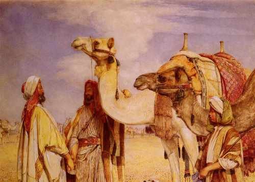 John Frederick Lewis The Greeting In The Desert A4 Photo Print
