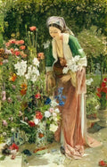 John Frederick Lewis in the beys garden Art A4 Photo Print