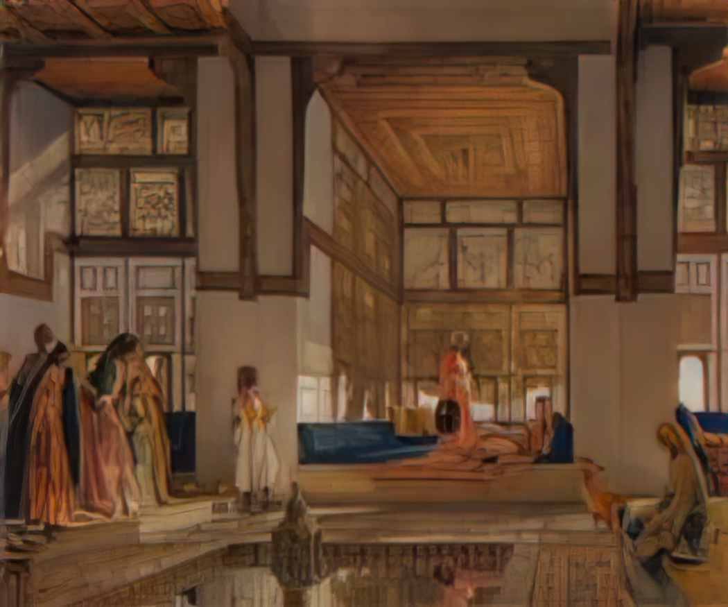 John Frederick Lewis john frederick lewis a lady receiving visitors t Art A4 Photo Print