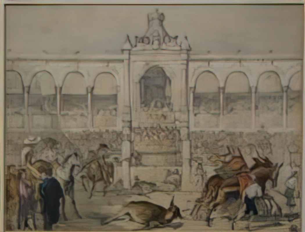 John Frederick Lewis maestranza de sevilla Art A4 Photo Print