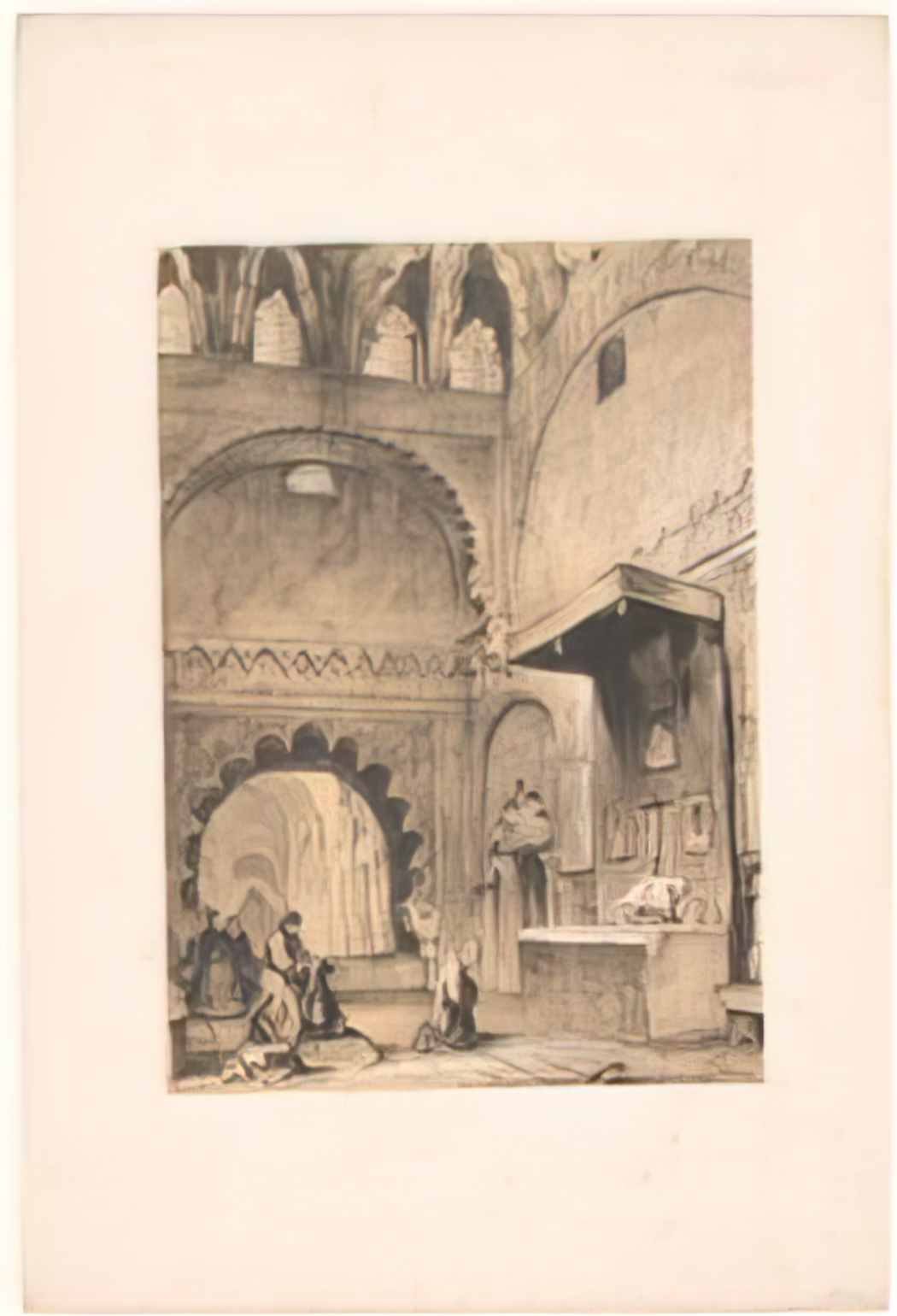John Frederick Lewis schetsen van een reis naar spanje capilla de vil Art A4 Photo Print
